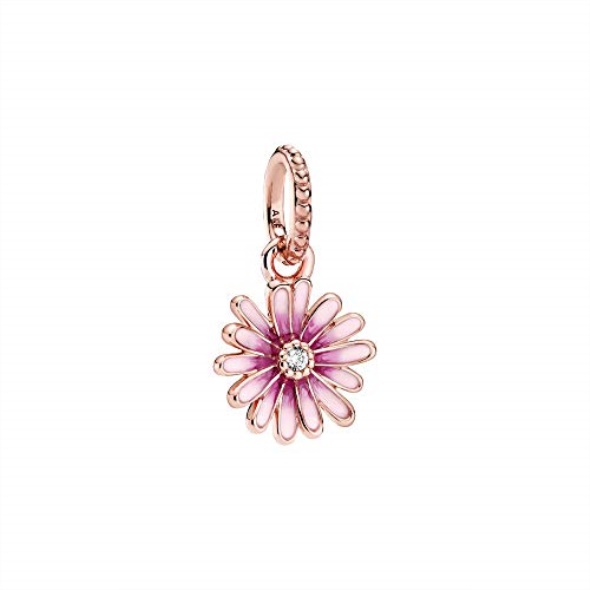 Pandora CA Pink Daisy Flower Dangle Charm