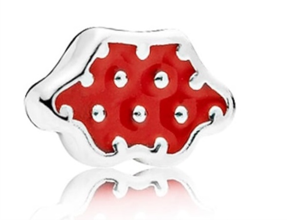 Pandora CA Silver Red Enamel Minnie Skirt Petite Charm