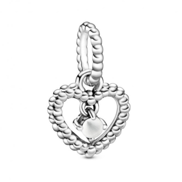 April Birthstone Heart Charms Pandora CA