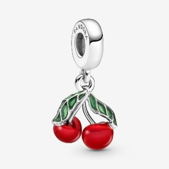 Asymmetrical Cherry Fruit Dangle Charms Pandora CA