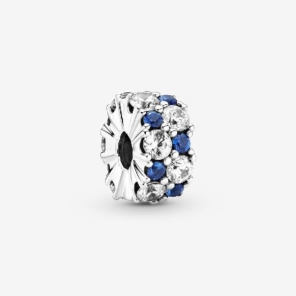 Clear & Blue Sparkling Clp Charms Pandora CA