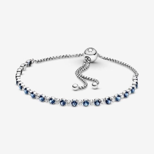 Clear Sparkling Slider Tennis Bracelet Pandora CA