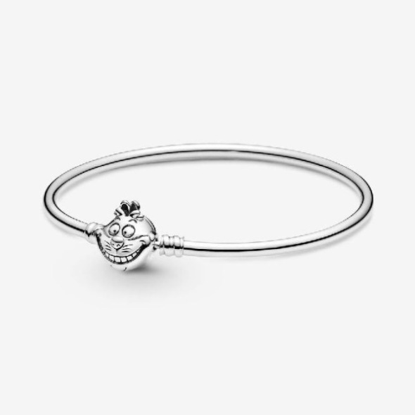 Disney Alice in Wonderland Cheshire Cat Clasp Brand Pandora CA Bangle