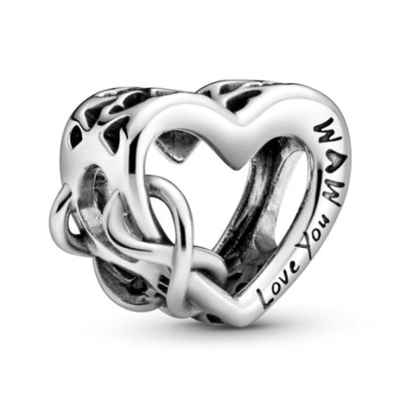 Love You Mum Infinity Heart Charms Pandora CA