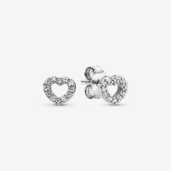 Open Heart Stud Earrings Pandora CA