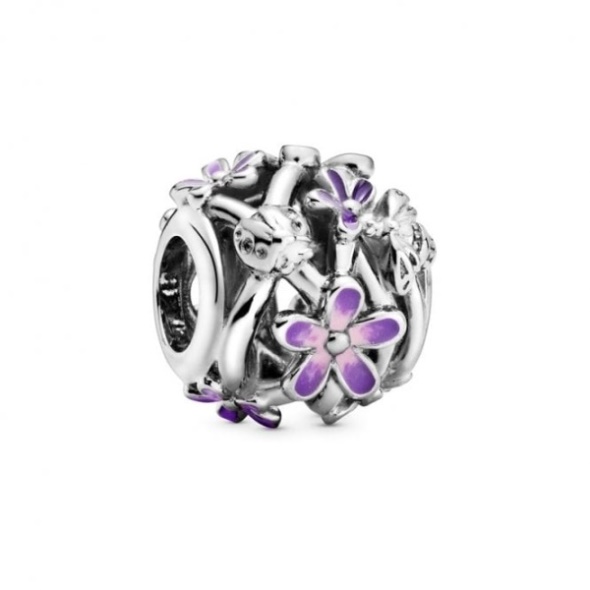 Openwork Purple Daisy Charms Pandora CA