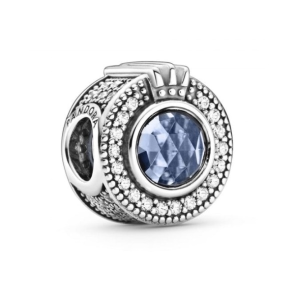 Signature Sparkling Blue Crown O Charms Pandora CA