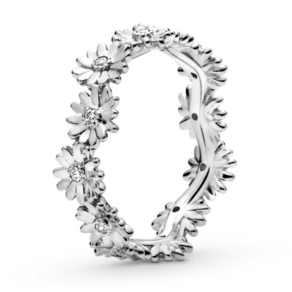 Sparkling Daisy Pandora CA Fashion Flower Crown Ring