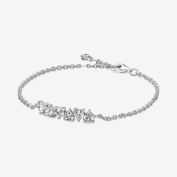 Sparkling Endless Hearts Chain Bracelet Pandora CA