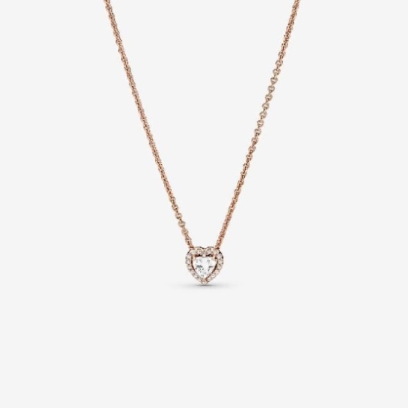 Sparkling Heart Collier Necklace Pandora CA